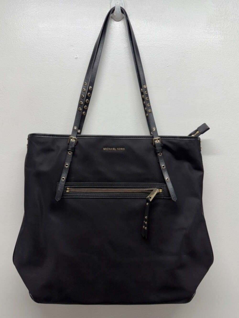 Michael Kors Authentic Navy Studded Strap Tote